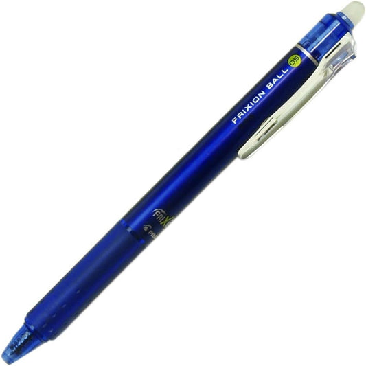 PILOT Frixion Ball Knock 05 Ballpoint Pen, Blue (LFBK-23EFL)