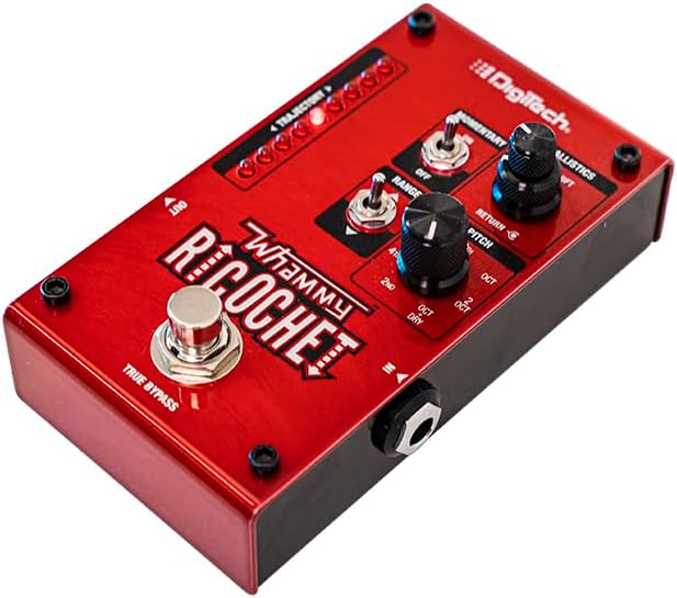 DigiTech Mini Pitch Acoustic Guitar Effect Pedal, Red (Whammy Ricochet)