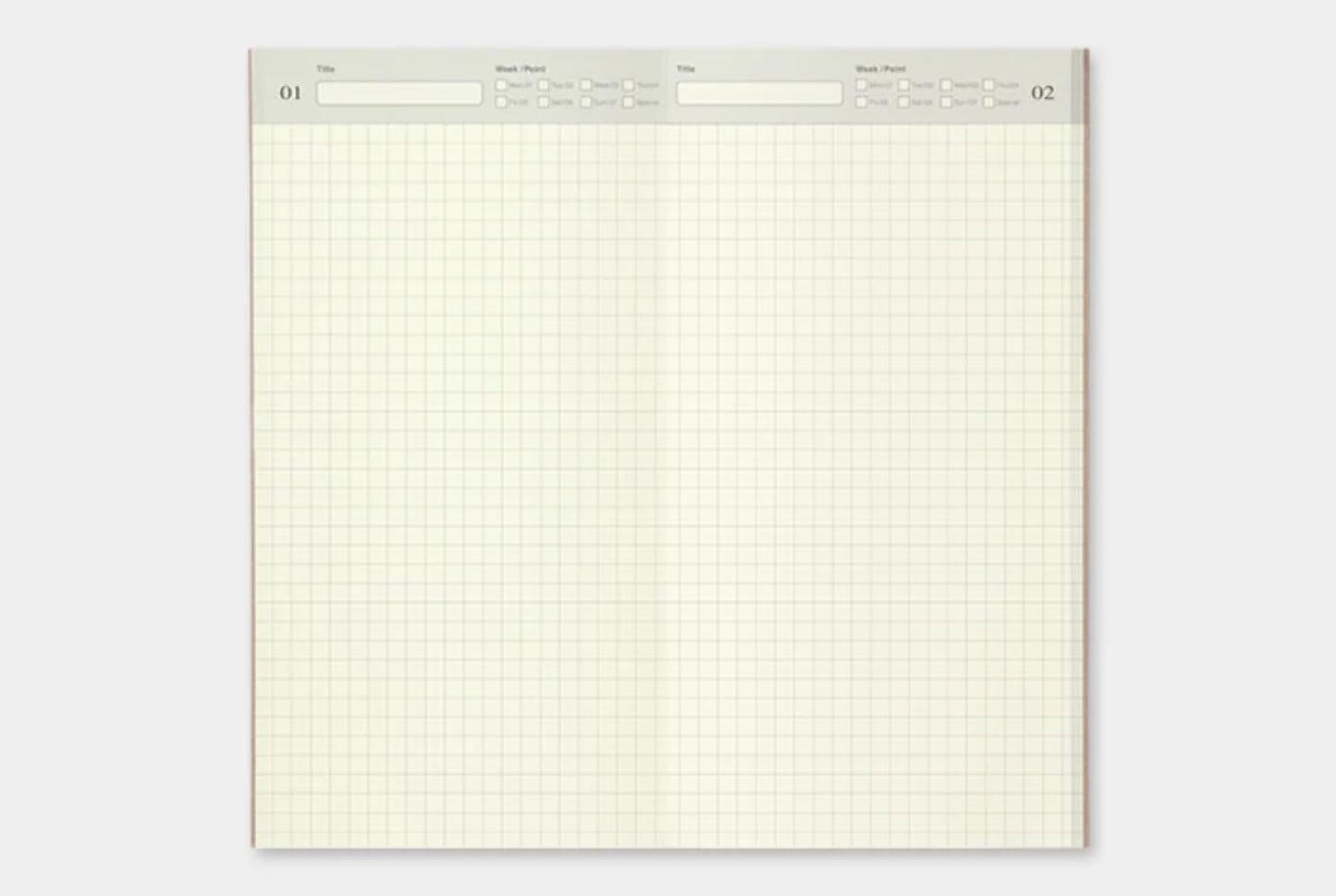 Midori Traveler's Notebook (Refill 002) Grid