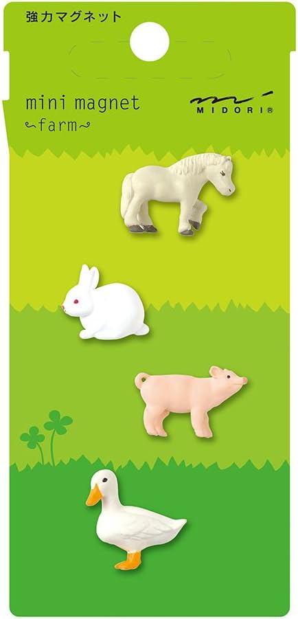 Midori Mini Magnet, Farm Animals (49757006)