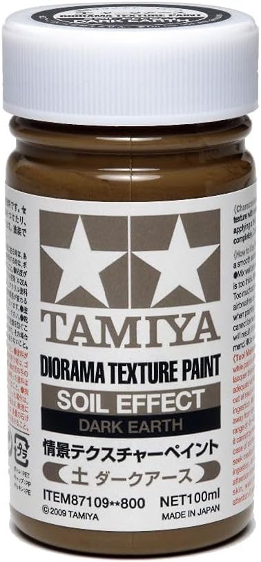 TAMIYA America, Inc Dio Texture Paint Soil - Dk Earth, TAM87109