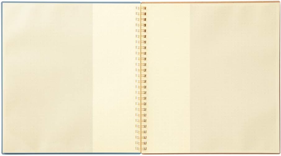 Kokuyo 20-Pocket Binder with Sleeves – A4 & US Letter Art Portfolio Folder, 40 Pages, Blue (RA-N20B)