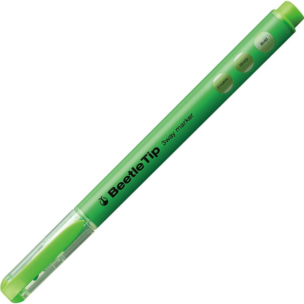 Kokuyo Beetle Tip 3-Way Highlighter Pen, 5-Color Set (PM-L301-5S)