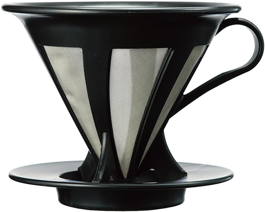 Hario "Cafeor" Mesh Coffee Dripper, Size 02, Black