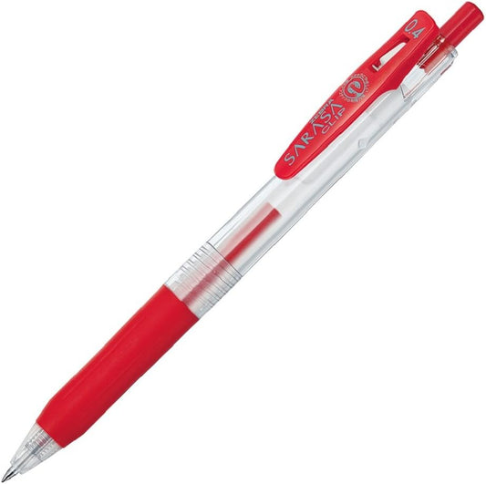 ZEBRA Gel Ballpoint Pen Sarasa Clip 0.4 Red 10pcs B-JJS15-R