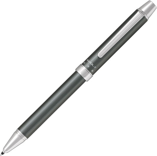 PILOT 2 Color 0.7 mm Ballpoint Multi Pen 0.5 mm Mechanical Pencil, Herringbone Gray Body (BTHE-150R-HGY)