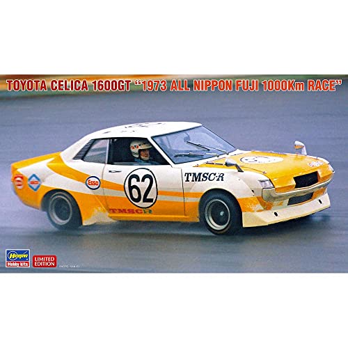 Hasegawa HA20550 1:24 Toyota Celica 1600GT-1973 All Nippon Fuji 1000Km Race Model Kit, Molded Color