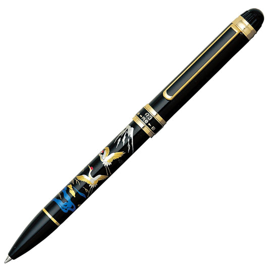 Platinum MWB-5000RM#18 Multi-functional Fountain Pen, Double 3 Action, Modern Makie Crane
