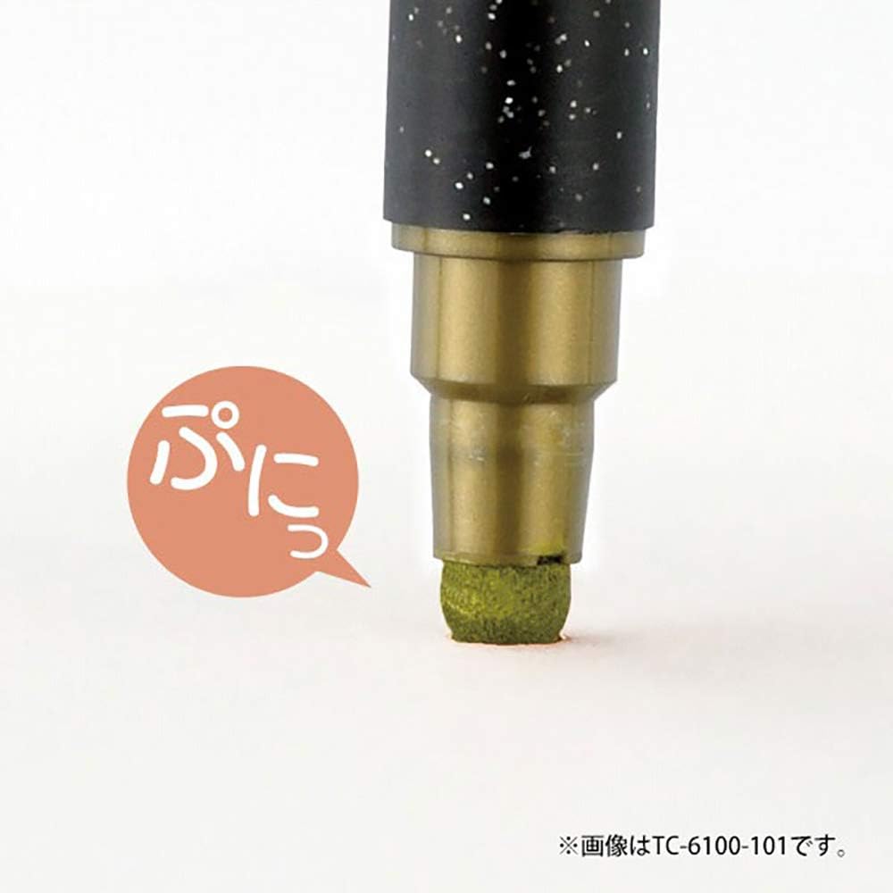Kuretake TC-8100/6V ZIG Clean Color Dot Metallic 6 Colors