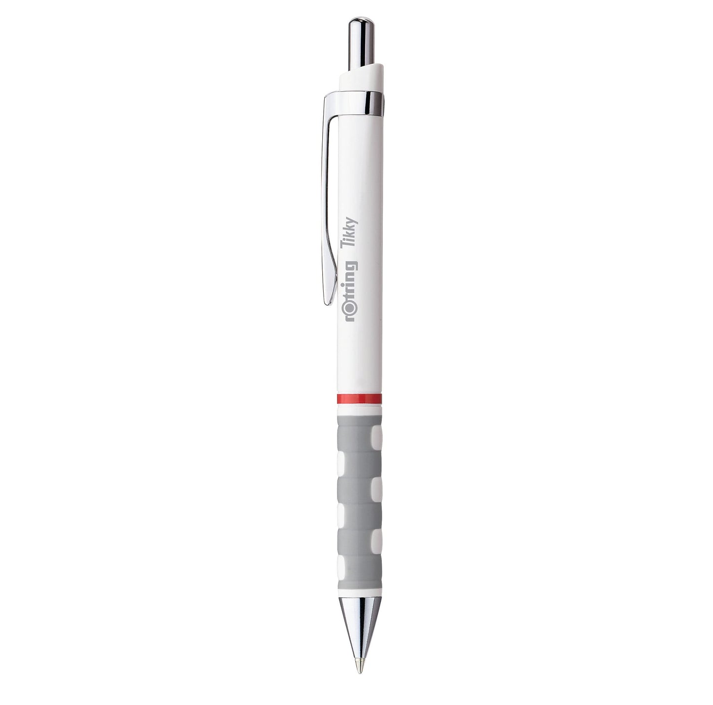 rOtring Tikky Ballpoint Pen, Medium Point, White Barrel, Blue Ink (1904718)