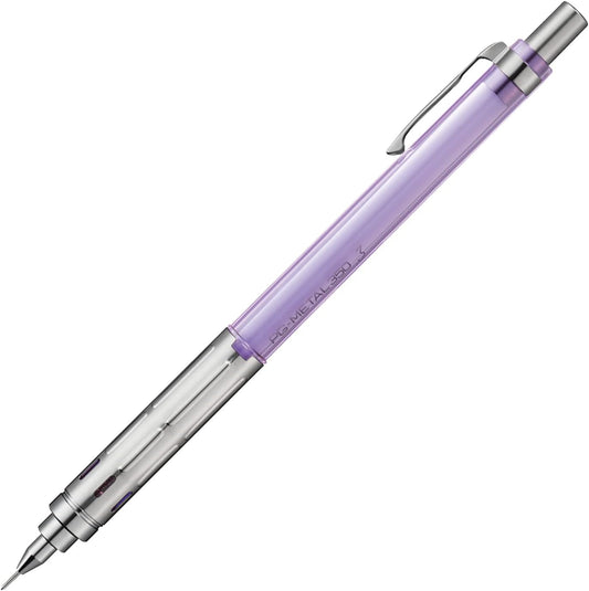 Pentel PG-METAL350 Mechanical Pencil, Captures, Limited, 0.01 inches (0.3 mm), Clear Purple PG313-LMTV
