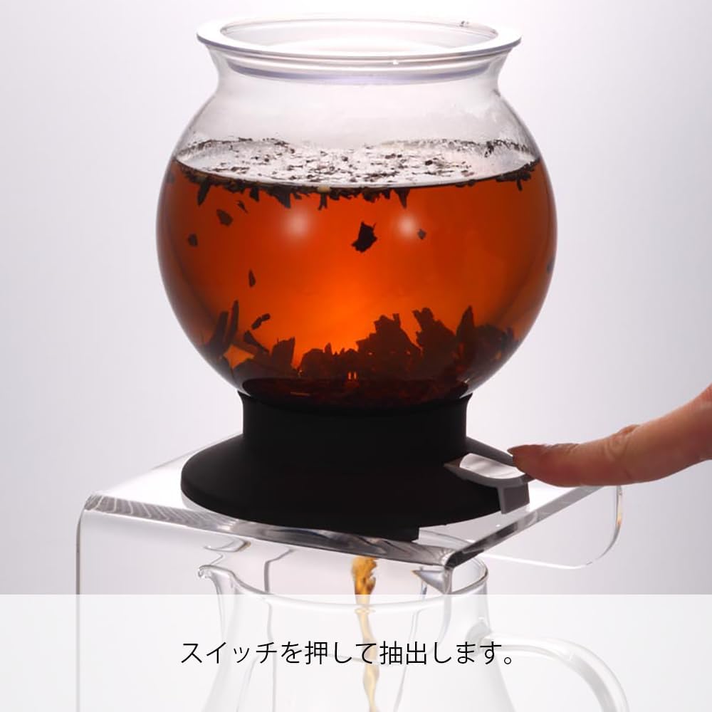 Hario "Largo" Glass Tea Dripper Stand Set, 800ml