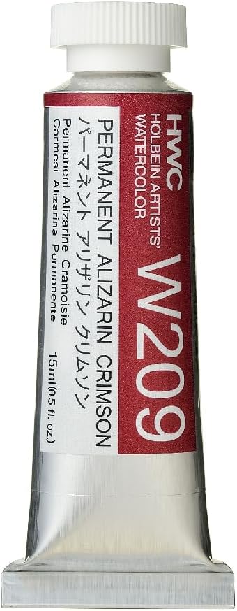 Holbein Artist's Watercolor 15ml Tube (Permanent Alizarin Crimson) W209