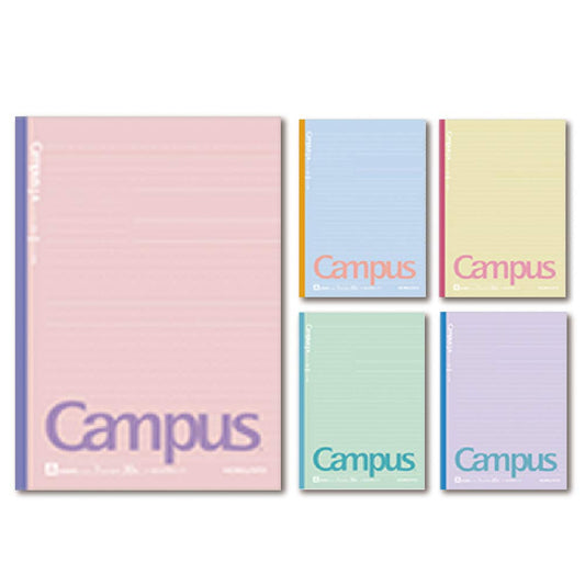 KOKUYO Campus Notebook Semi B5 Dotted-Line 6mm Cotton 5 Colors Pack Limited Edition