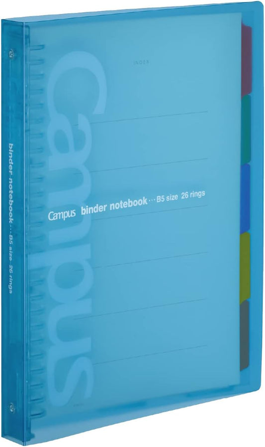 Kokuyo Campus Loose-Leaf Binder Slide for one-Touch Light Blue B5 Binding Device up to 100 miles-P333NLB (Japan Import)