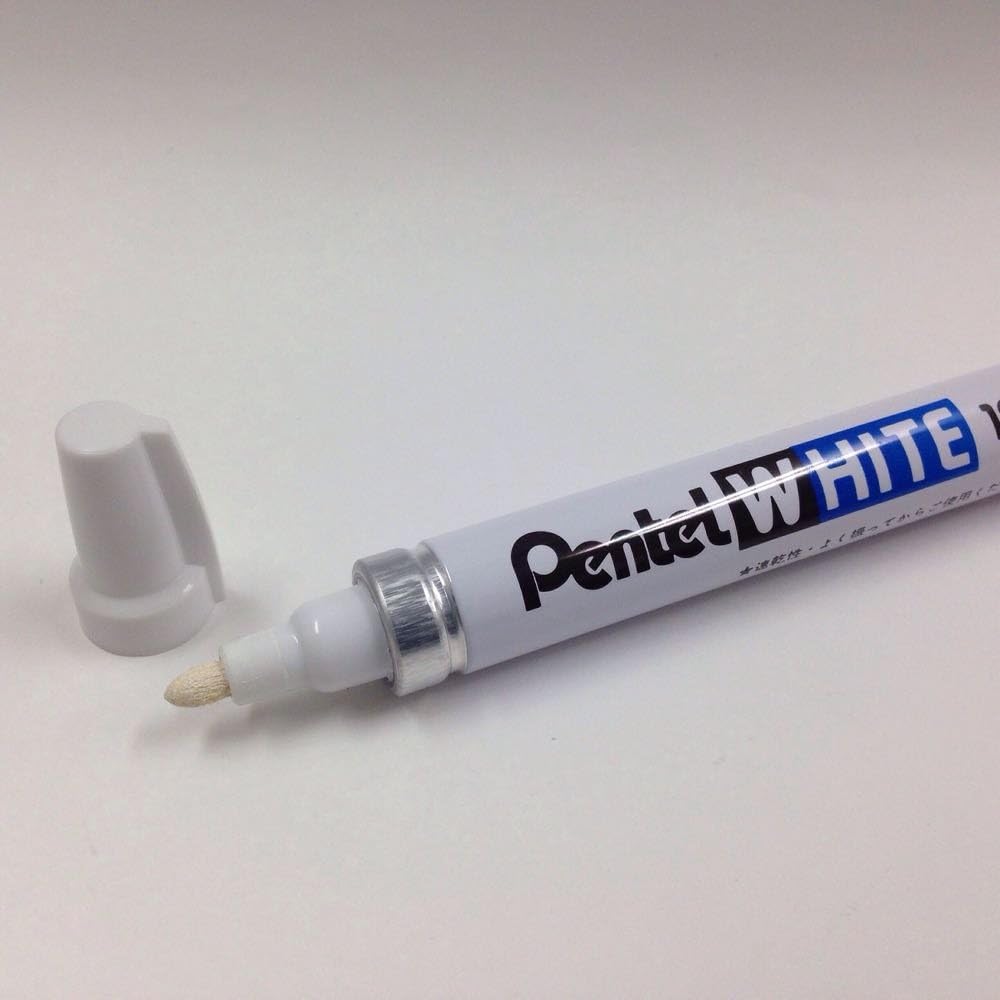 Pentel White Paint Marker X100W-MD Medium Tip 10-Piece Set