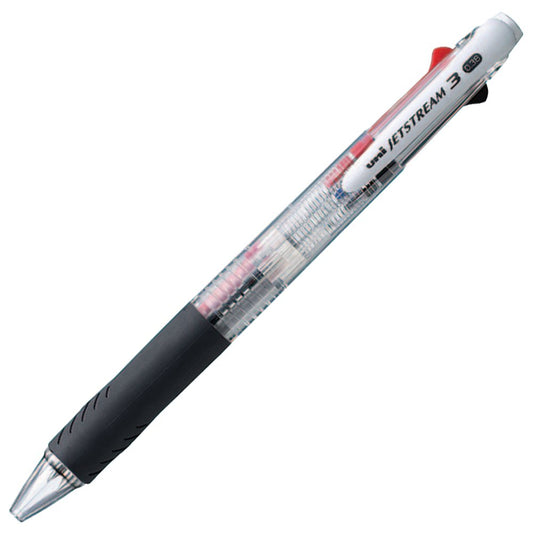 Mitsubishi Pencil SXE3400381P.T Tri-Color Ballpoint Pen, Jetstream 0.38, Transparent, Pack