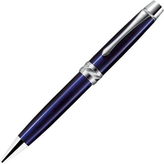 PILOT BKVH-2MR-SNL Permanent Ballpoint Pen, Custom Heritage CR, 0.03 inch (0.7 mm), Fine Point, Star Night Blue, Rotating Extraction, Pen Sheath Included