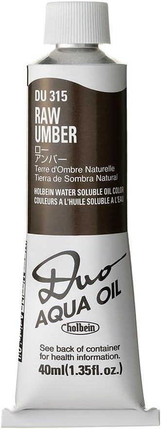 Holbein Duo Watersoluble Oil Colors - Raw Umber - 40ml Tube
