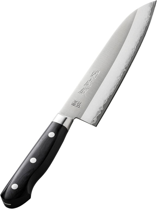 Yasuda Hamono YG300 Kotetsu Seki Gold No. 10 Tsubatsuki Santoku Knife 7.1 inches (180 mm)
