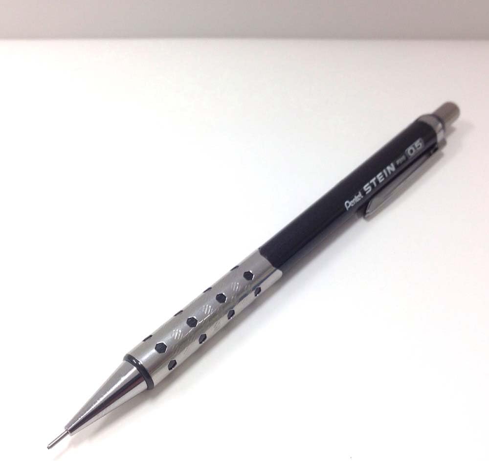 Pentel P315-MA Stein Mechanical Pencils, Metallic Black Shaft, Set of 10