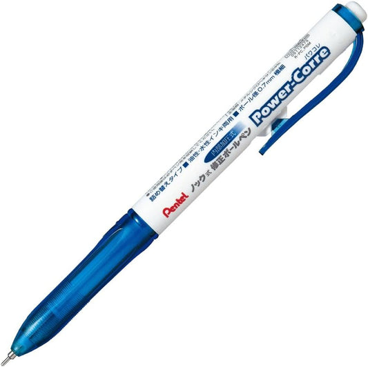 Pentel XZL15-WC Correction Ballpoint Pen, Power Collection, Set of 10, Blue