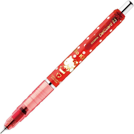 ZEBRA Sanrio"Hello Kitty" Mechanical Pencil DelGuard Series (0.5mm, RED)