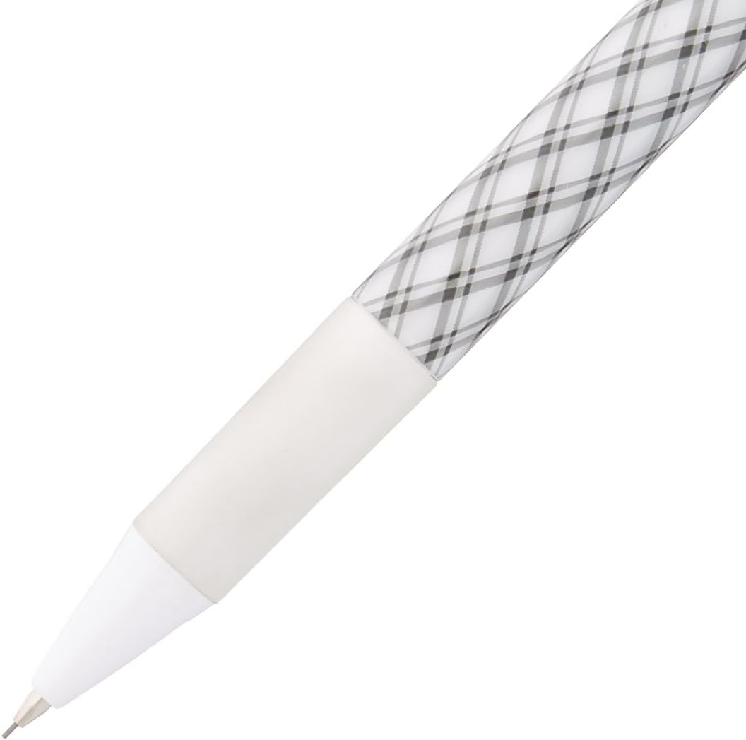 ZEBRA Mechanical Pencil, Fullst, 0.5mm, Plaid White (MA72-CHW)