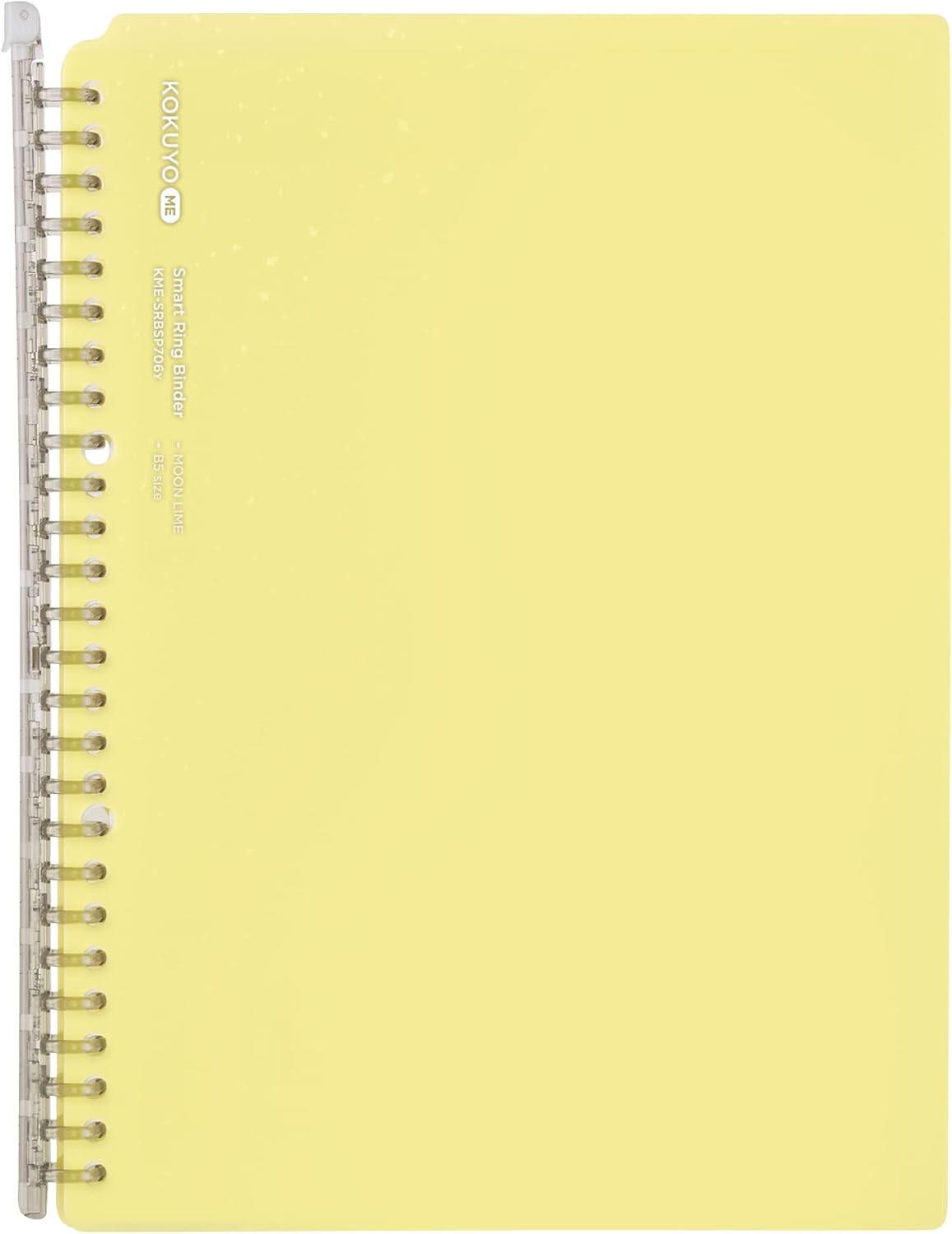 Kokuyo Me Campus Smart Ring Binders, B5 Fragile Mint Binder Notebooks, Up to 60 Sheets 26 Holes Slim Binder Folder with 10 Extra Campus Sarasara Loose-leaf Paper for Work, Study & Journal,Japan Import