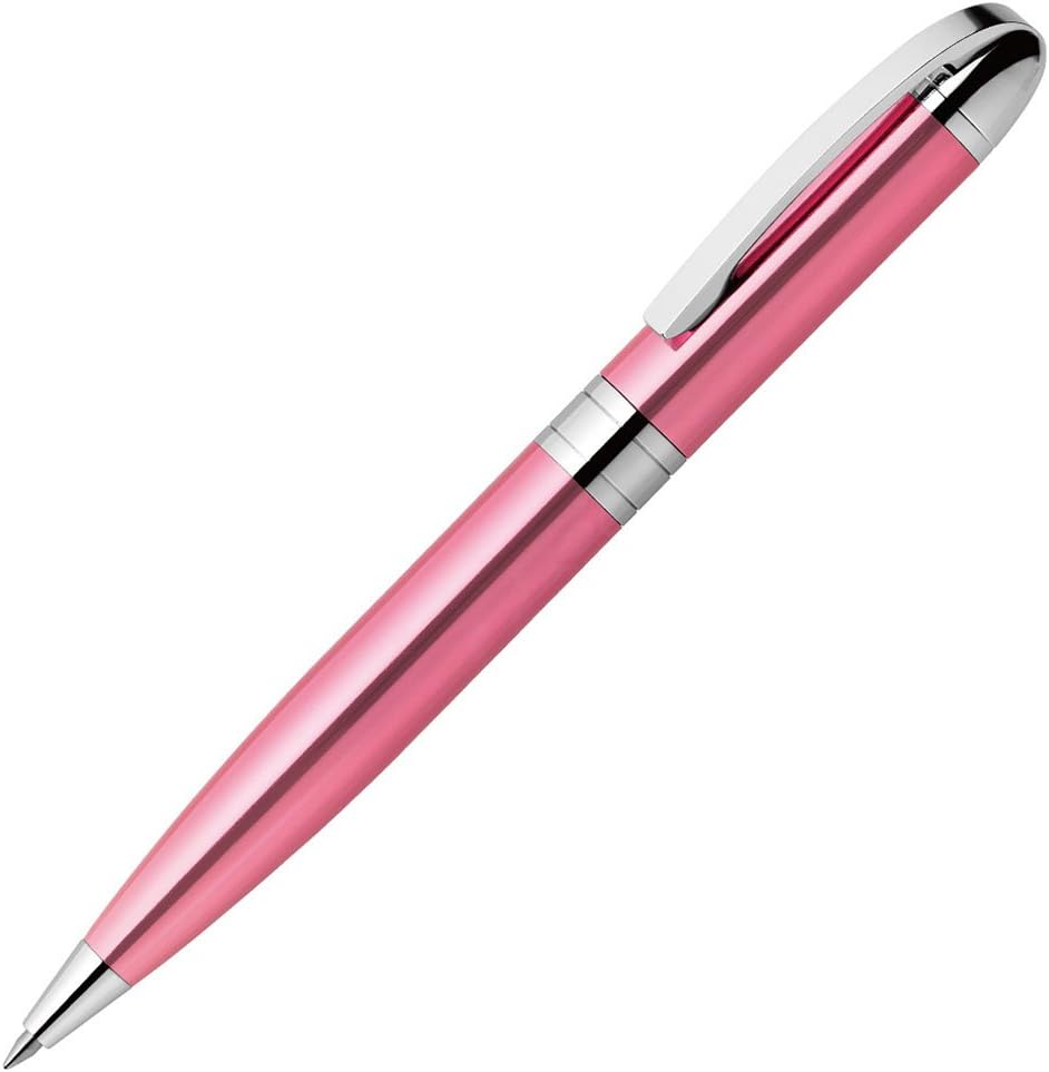 ZEBRA Oil Based Ink Ballpoint Pen, Fortia VC, Black Ink, Pink Body - BA93-P