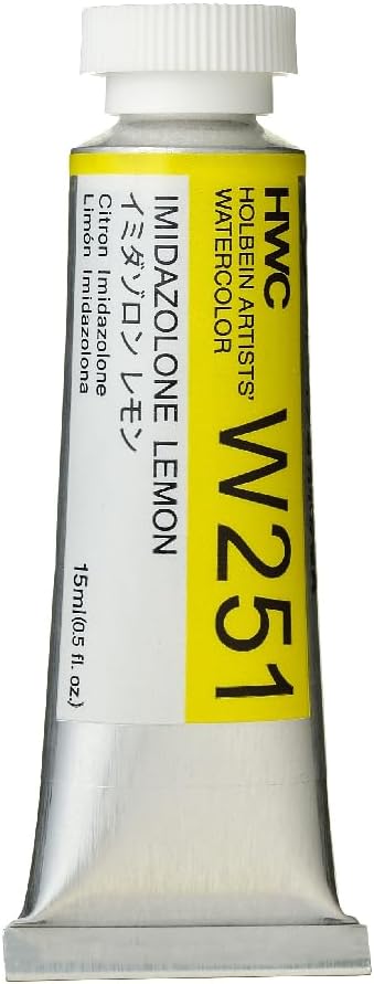 Holbein Artist Watercolor, 15ml Tube, Imidazolone Lemon (W251)