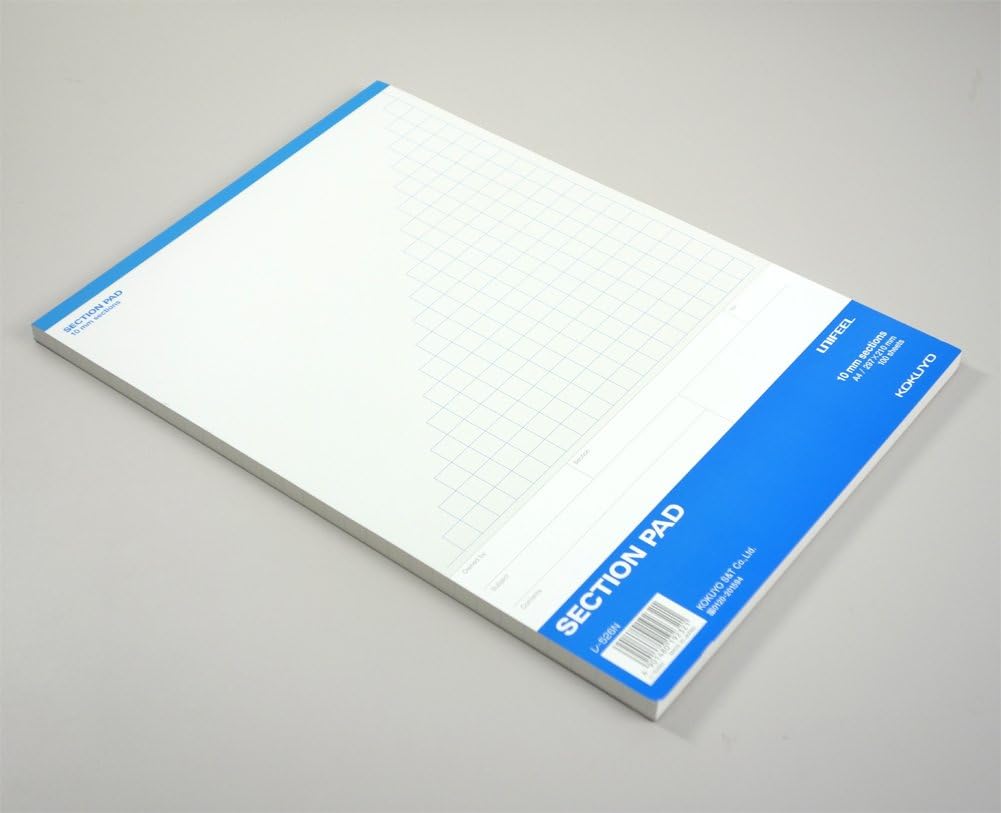 Kokuyo section pad UNIFEEL A4 10mm grid through ruled 100 sheets Les -526
