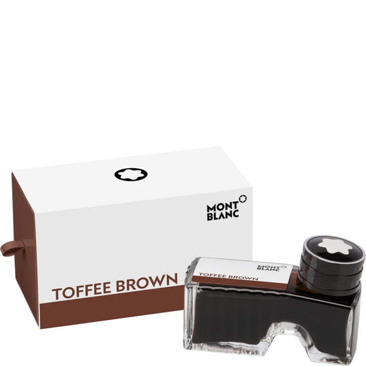 Montblanc Ink Bottle Toffee Brown 105188 ‰ÛÒ Premium-Quality Refill Ink in Chocolate Brown for Fountain Pens, Quills, and Calligraphy Pens ‰ÛÒ 60ml Inkwell