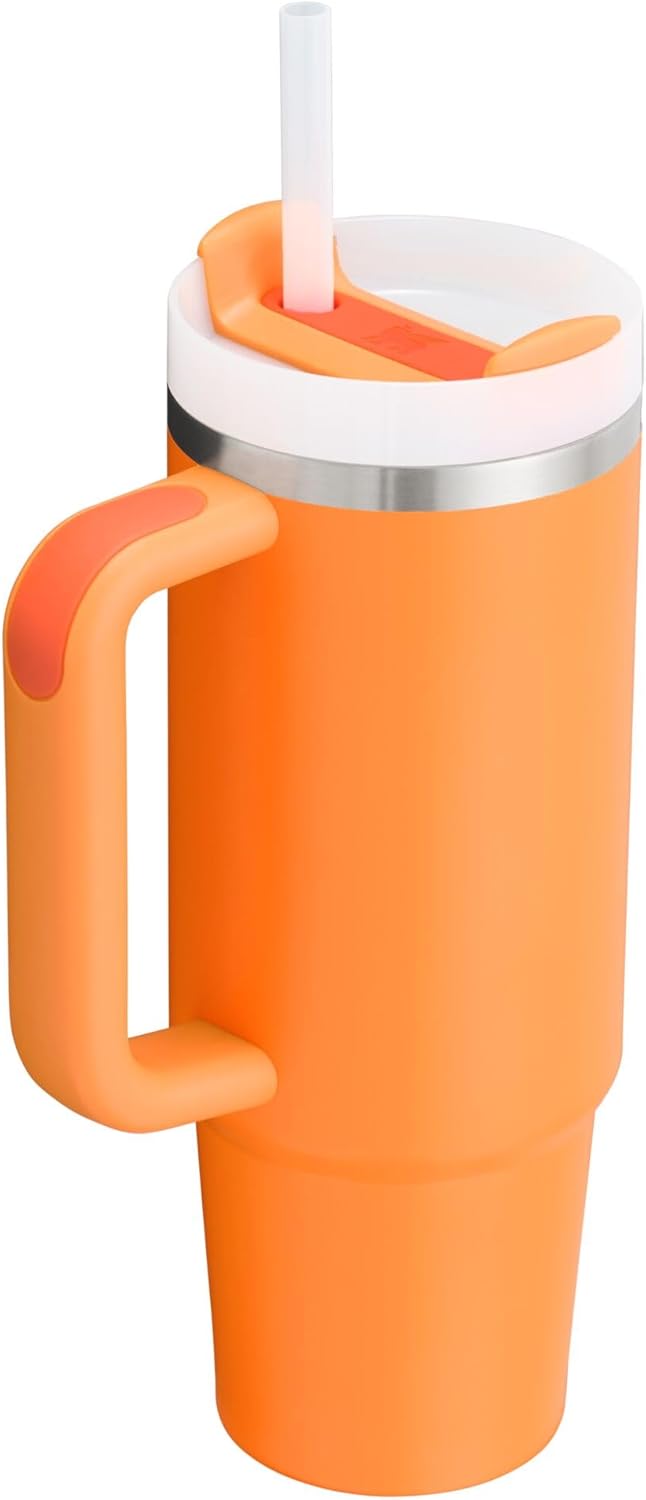 Stanley Quencher H2.0 Tumbler with Handle and Straw 30 oz | Flowstate 3-Position Lid | Cup Holder Compatible for Travel | Insulated Stainless Steel Cup | BPA-Free | Goldenrod