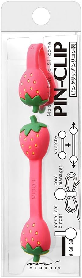 Midori Silicone Band, Pin-Clip Strawberry (43038006)