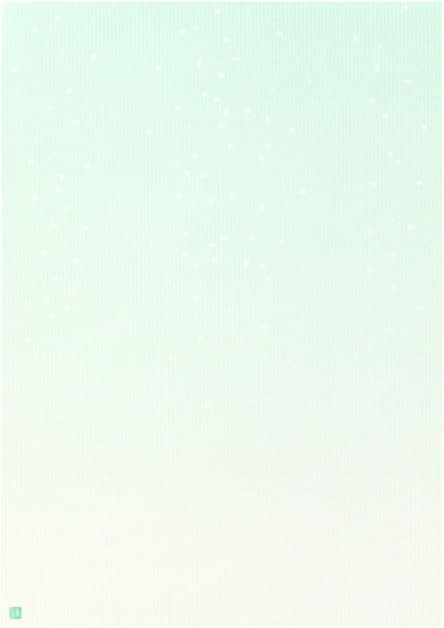 Dust pattern of the green stationery volume Japanese paper flower (japan import)