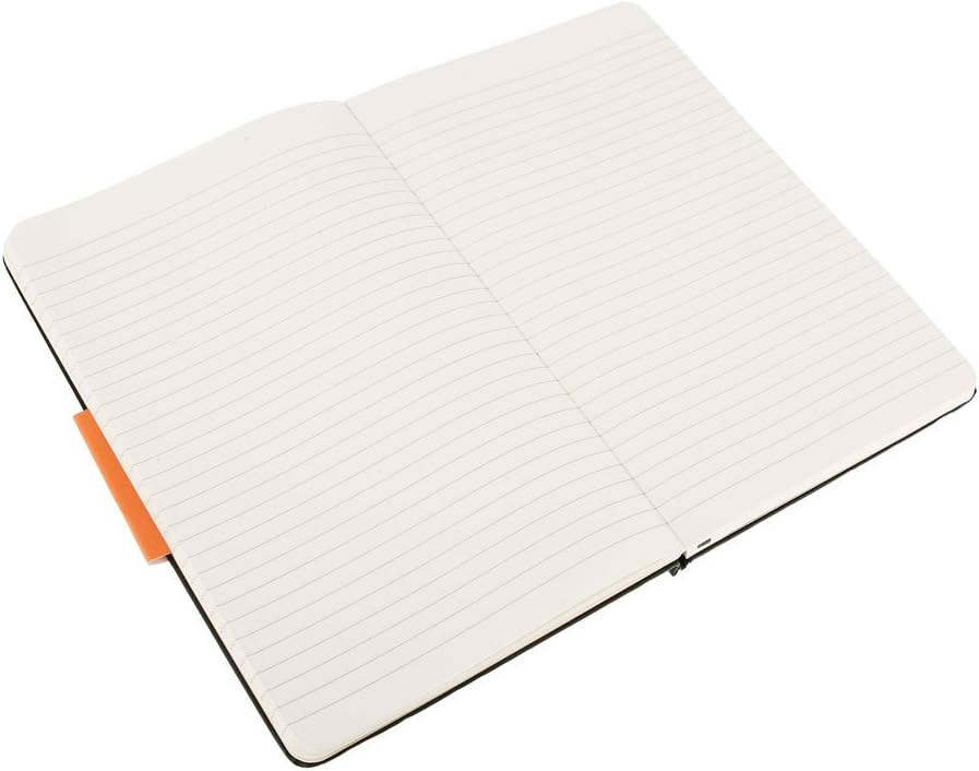 Moleskine QP060 Classic Notebook – Large Hardcover, Black, Horizontal Rule