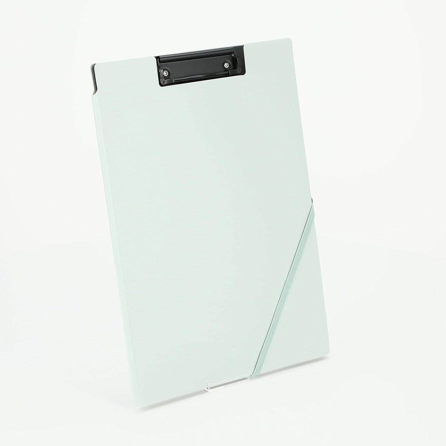 Kokuyo Clipboard Folio, Green A4 Clipboard Folder with Versatile Storage Cover. Organizing Documents Clipfolio with Elastic Band, Nursing Profile Holder for Dual Storage with Pen Slot (Joha-MC50G)
