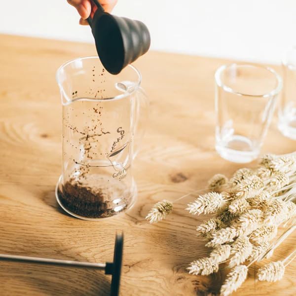 HARIO Cafe Press Coffee & Tea Press, 1-2 cups, Black, CPSS-2TB