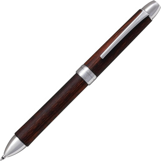 PILOT Legno 2 & 1 2 Color 0.7 mm Ballpoint Multi Pen 0.5 mm Pencil - Mahogany Body BTHL-3SK-MA