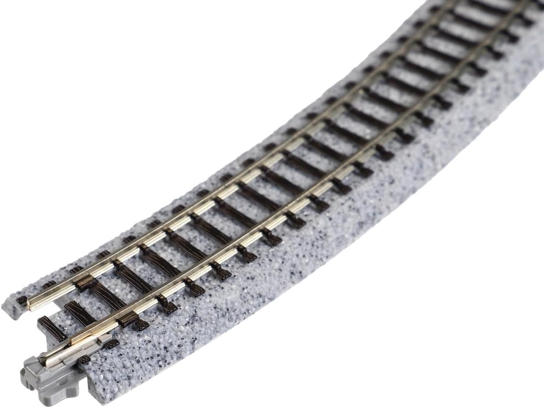 Kato USA Model Train Products Unitrack, 315mm (12 3/8") Radius 45-Degree Curve Track (4-Piece)