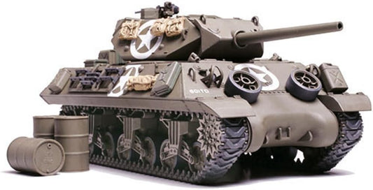 Tamiya 1/48 Military Miniature Series No. 19 U.S. Army M10 Tank Destroyer, Mid-Type Plastic Model 32519
