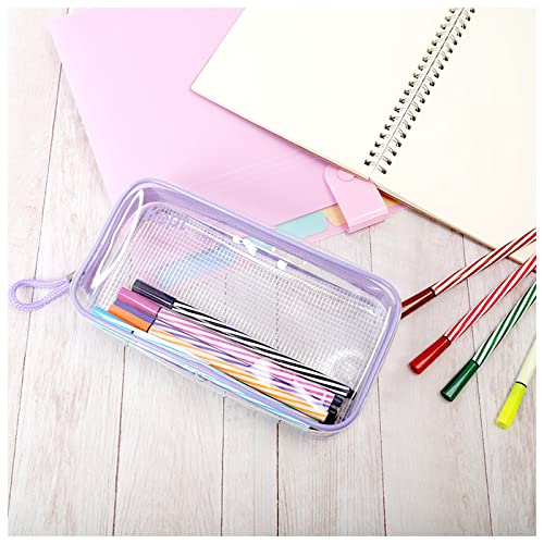 Kept Raymay Fujii KPF902W Pencil Case, Clear Pen Pouch, White