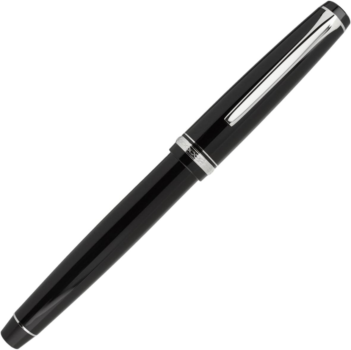 PILOT Namiki Falcon Collection Fountain Pen, Black with Rhodium Accents, Soft Extra Fine Nib (60740), alternate view