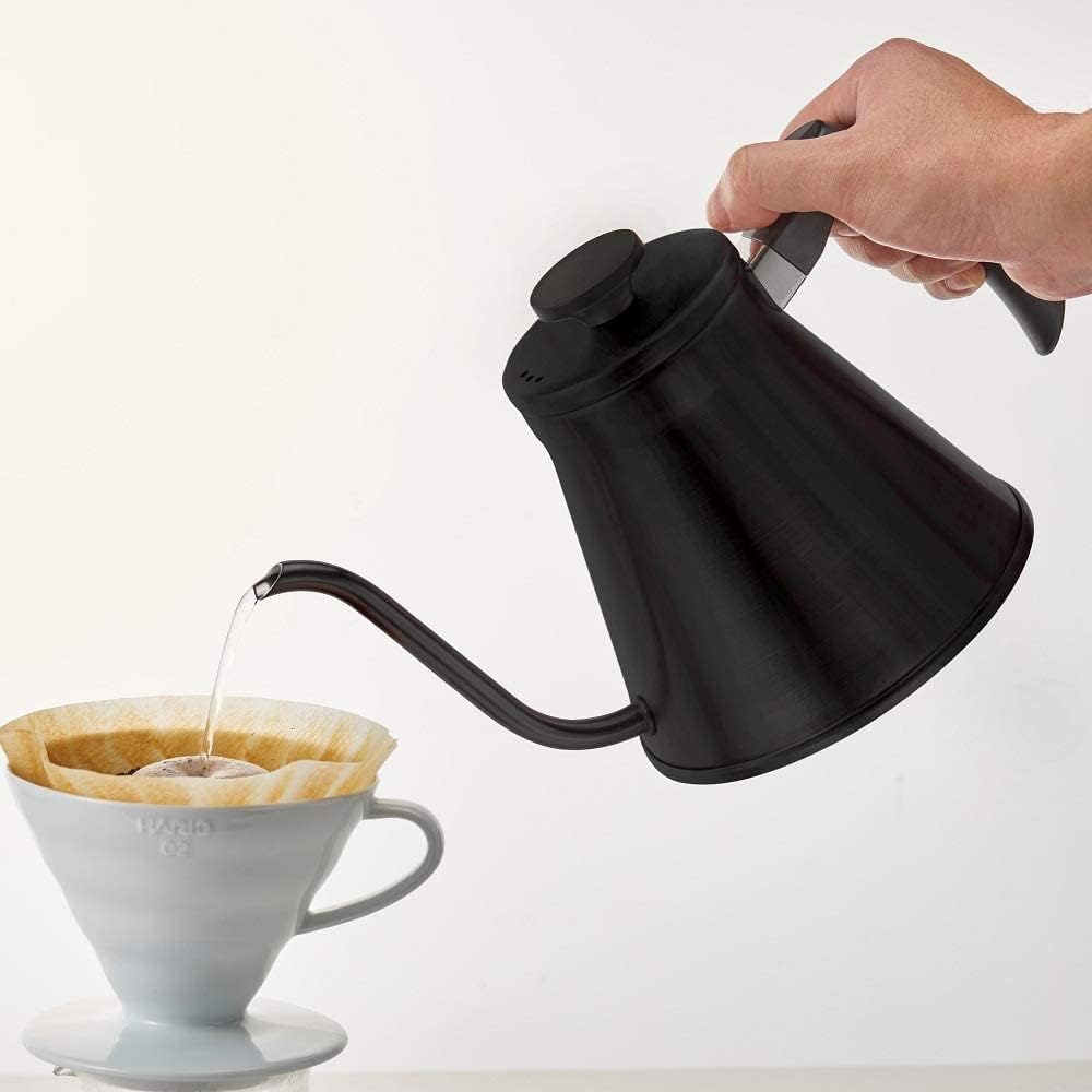 Hario V60 "Fit" Gooseneck Drip Kettle, 1200ml, Matte Black