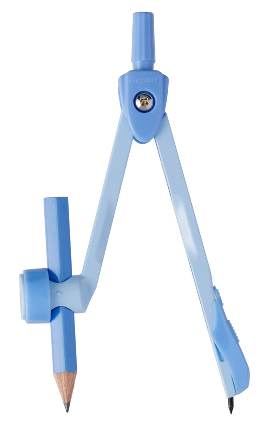 Raymei Fujii JC1058A Teacher's Recommended Compass for Pencils, Blue