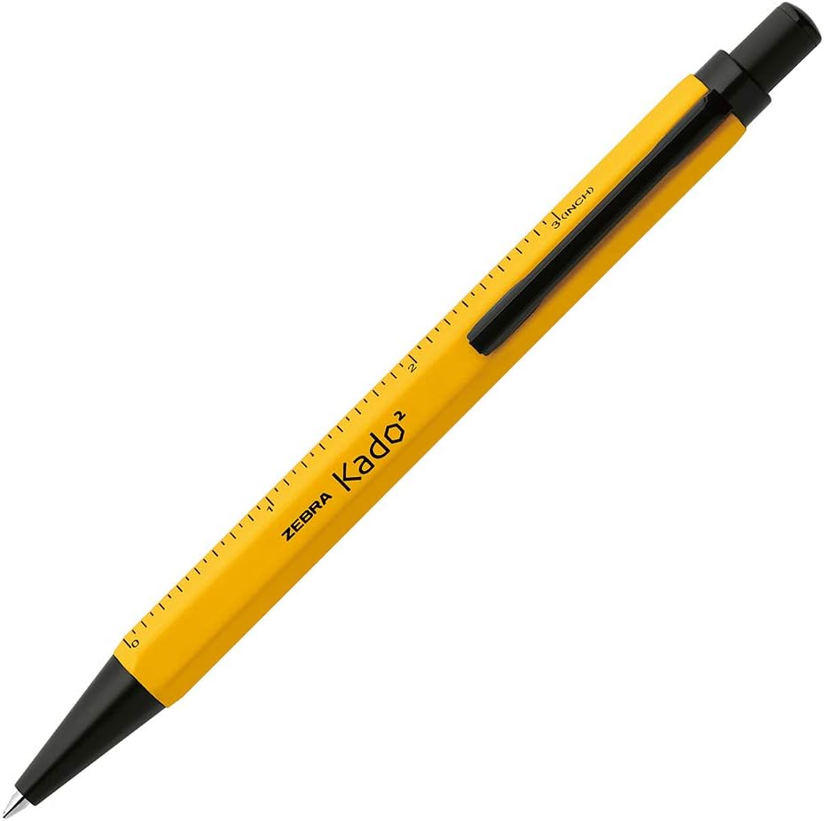 ZEBRA Emulsion Ballpoint Pen "Kadokado" 0.7mm, Yellow Body (BA104-Y)