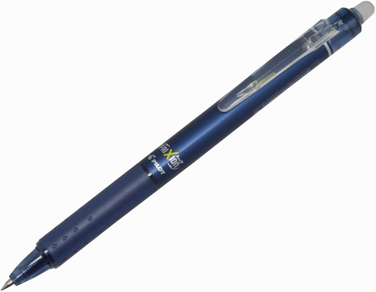 PILOT Frixion Ball Knock 05 Ballpoint Pen, Black Blue (LFBK-23EFBB)