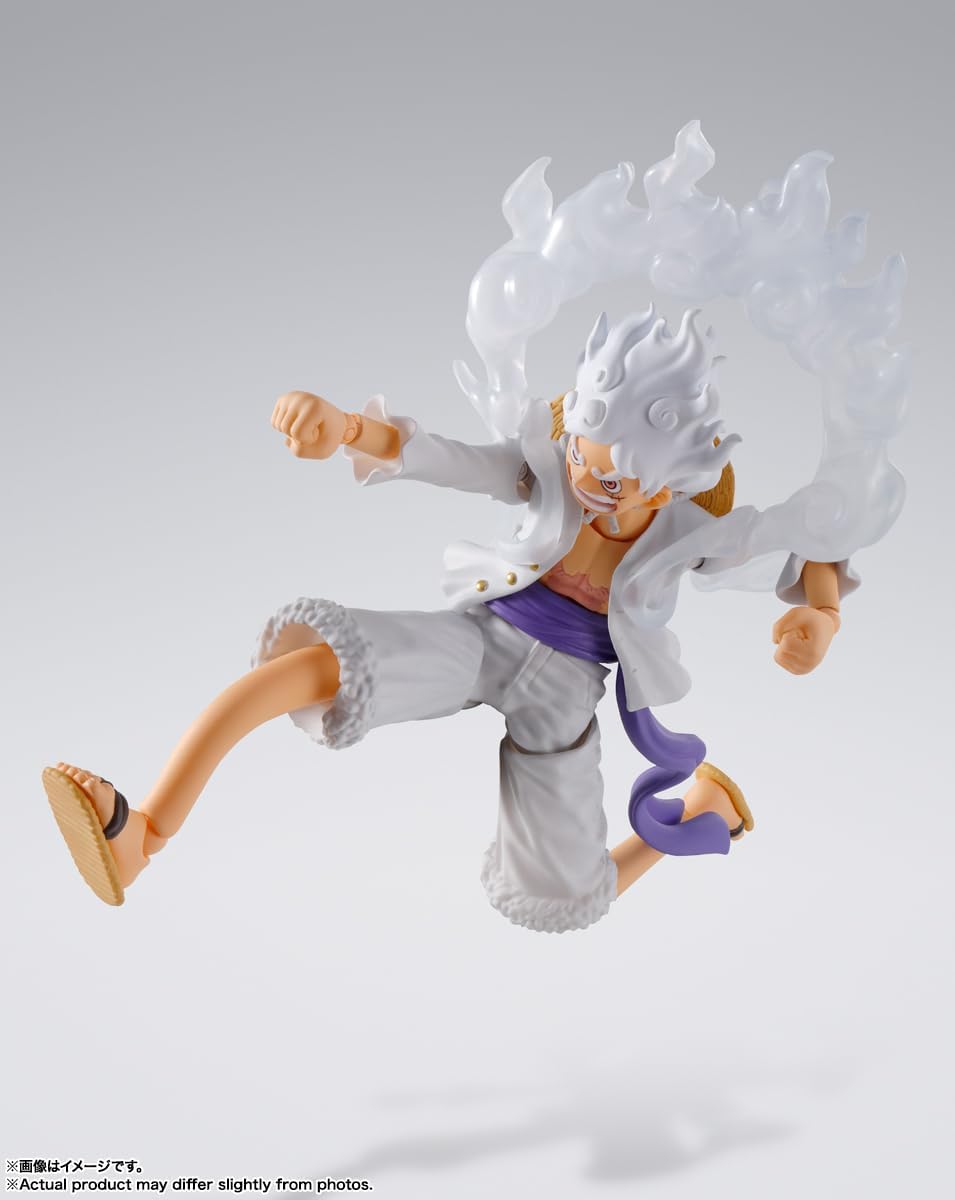 TAMASHII NATIONS - One Piece - Monkey D. Luffy -GEAR5-, Bandai Spirits S.H.Figuarts Action Figure