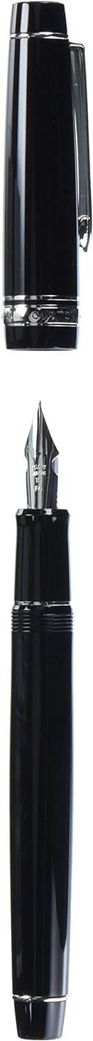 PILOT Fountain Pen Custom Heritage 912, Black Body, FA-Nib (FKVH-2MR-B-FA)